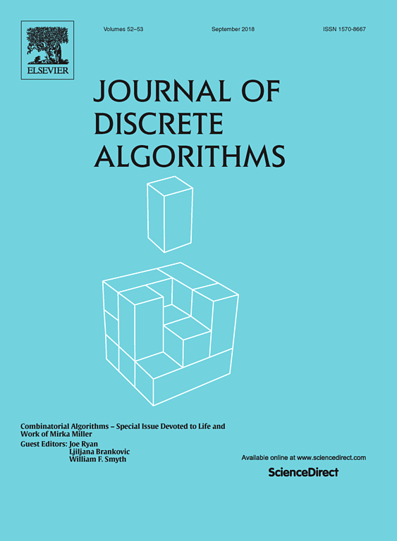 Go to journal home page - Journal of Discrete Algorithms